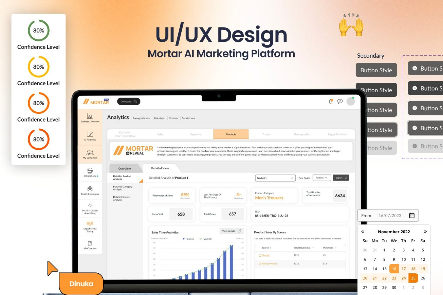 Firehouse Design System — Mortar AI Marketing Platform