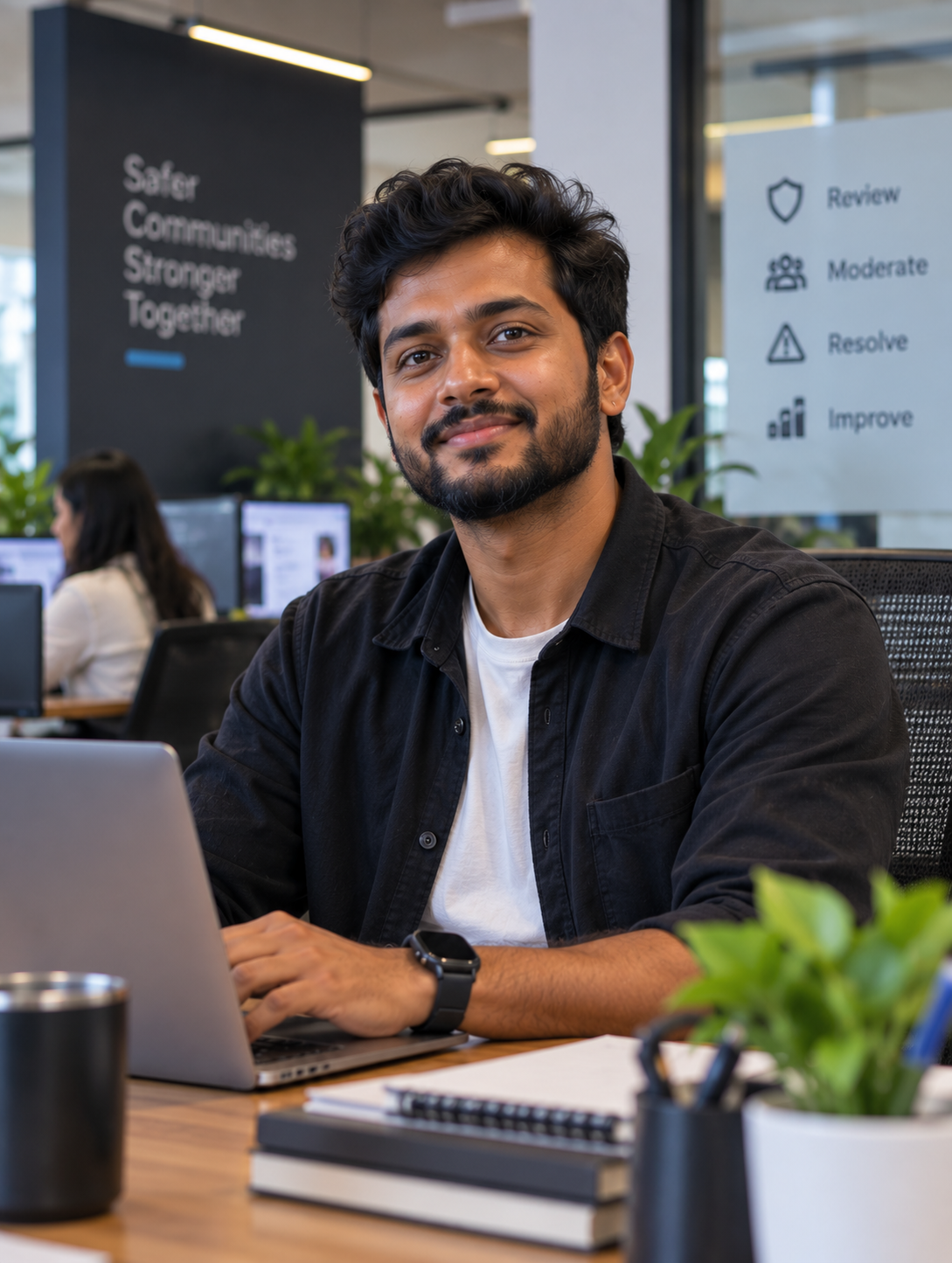 Chamith — admin persona portrait